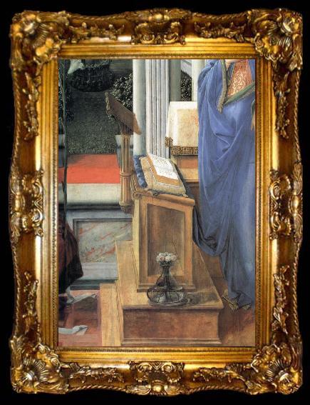 framed  Fra Filippo Lippi Details of The Annuncication, ta009-2